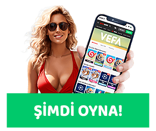 Cep telefonu tutan kadın ve şimdi oyna çağrısı